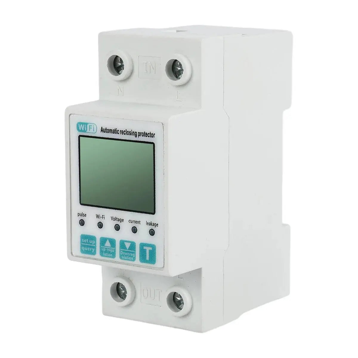 2P 63A TUYA APP WiFi Smart Circuit Breaker & Energy Meter - DomoSpace