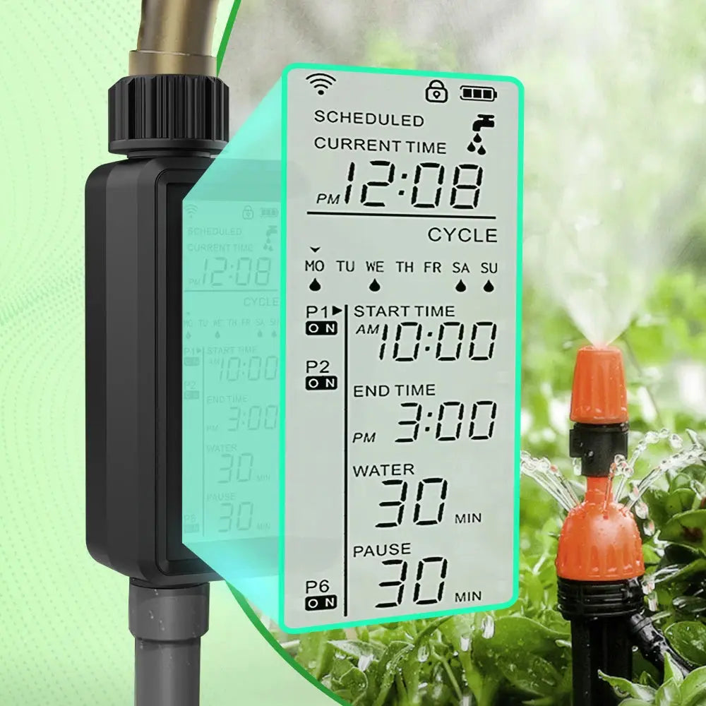 AVATTO Tuya WiFi Smart Watering Timer,Automatic Digital Garden Irrigation Controller work with Smart life APP Alexa Google home - DomoSpace
