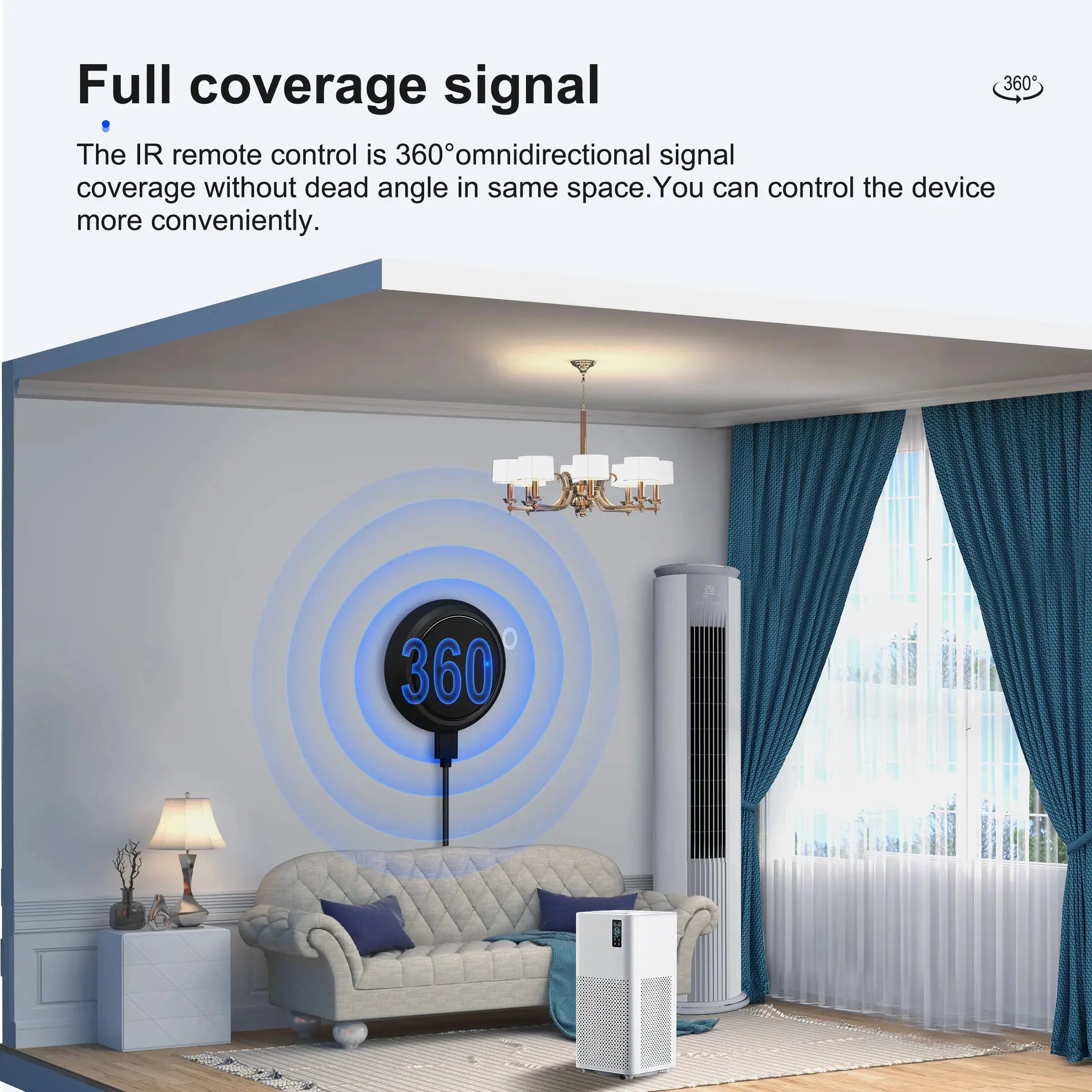 GIRIER Tuya Smart IR Remote Controller – Universal Infrared Remote Blaster for AC, TV, DVD, STB, Works with Alexa & Google Home DomoSpace