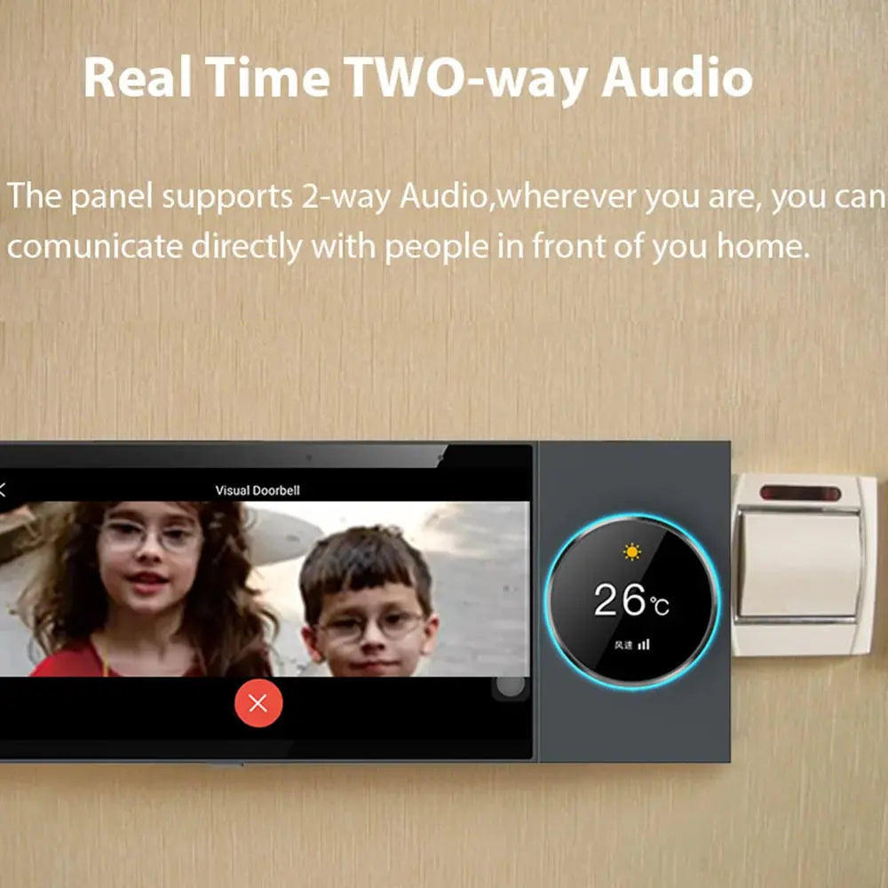 Jianshu Tuya Panel Control Wifi Zigbee Devices Tuya Zigbee Gateway Build In 6" Nspanel Tuya Smart Home Control Panel - DomoSpace