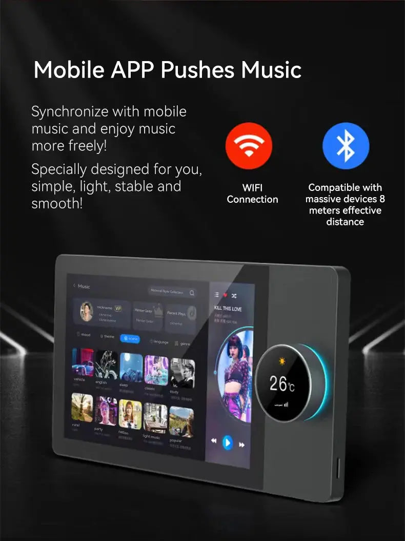 Jianshu Tuya Panel Control Wifi Zigbee Devices Tuya Zigbee Gateway Build In 6" Nspanel Tuya Smart Home Control Panel - DomoSpace