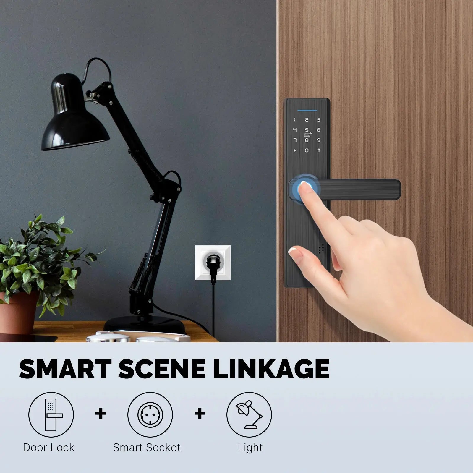 MOES Smart Plug Matter Wi-Fi Socket 16A Smart Timer Outlet Power Monitor Support TUYA Apple Homekit Work With Google Home Alexa - DomoSpace