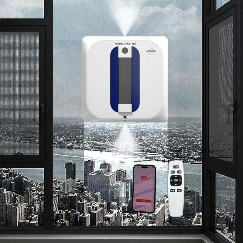 Robot Window Cleaner RL4136 - Smart Cleaning with Water Spray & Voice Control - DomoSpace