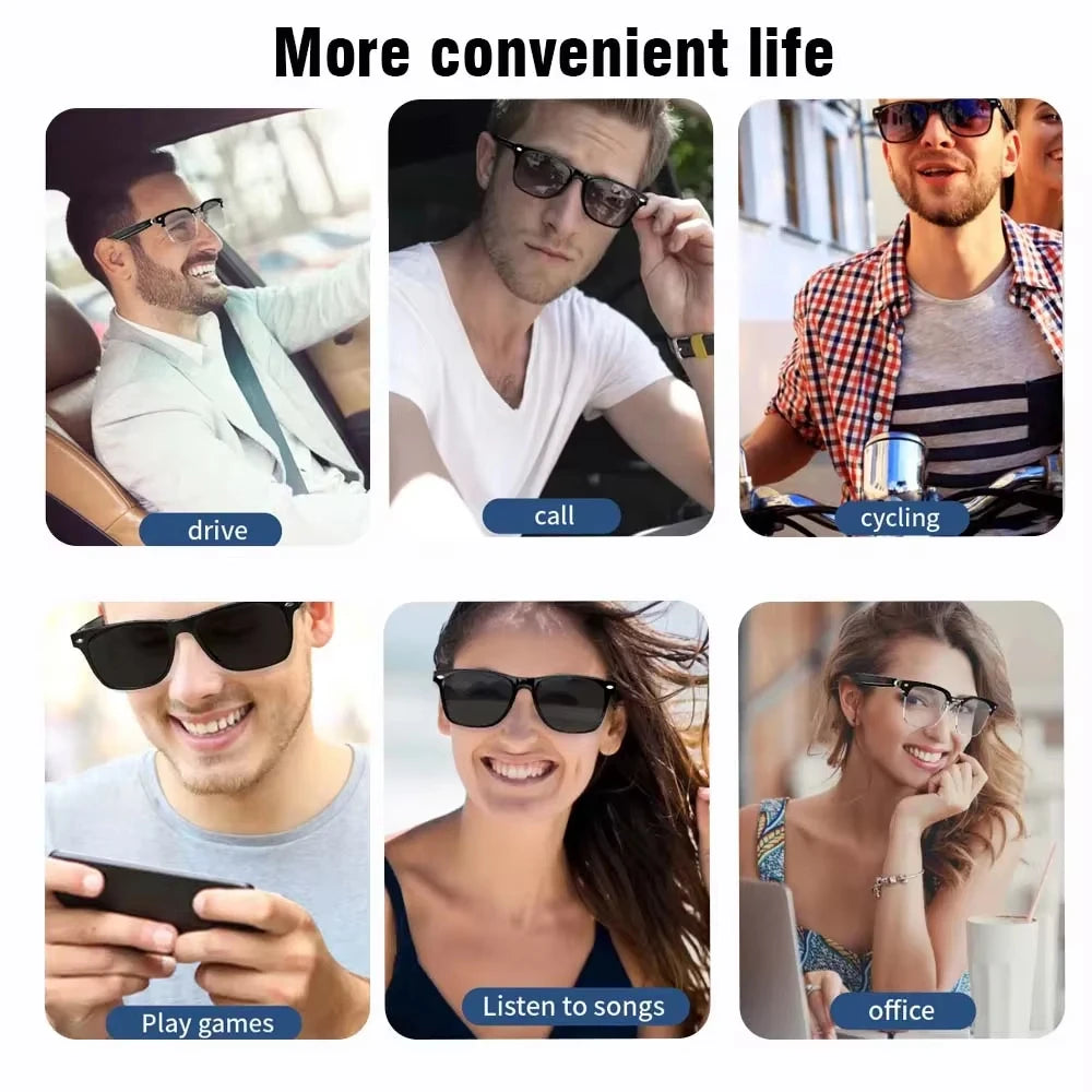 Xiaomi E13 Bluetooth Smart Glasses With Automatic Adjustment AI Voice Noise Reduction Music Eyewear Waterproof Calls Eyeglass DomoSpace