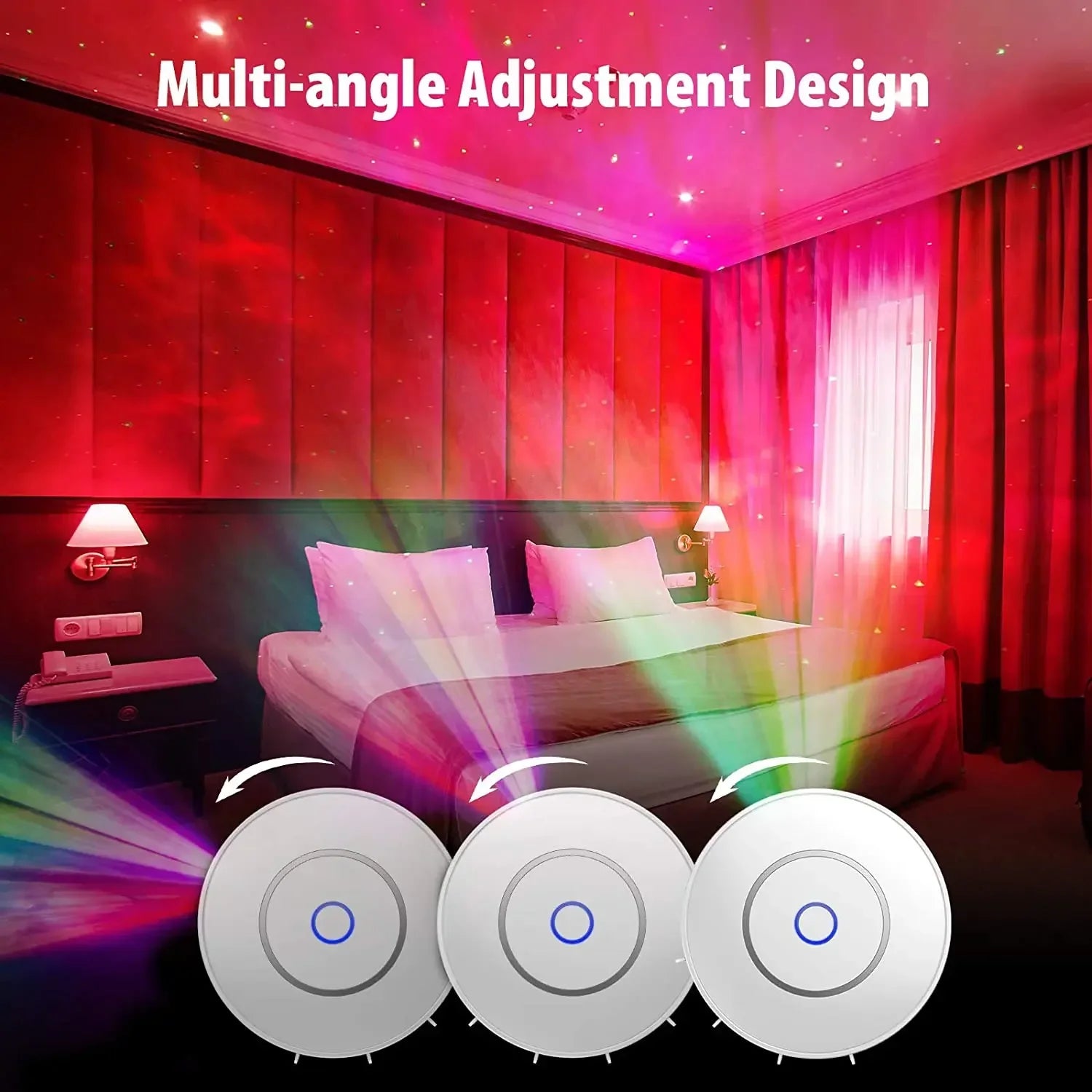 Tuya Smart Star Projector WiFi Laser Starry Sky Projector Waving Night Light Led Colorful APP Wireless Control Alexa Compatible DomoSpace