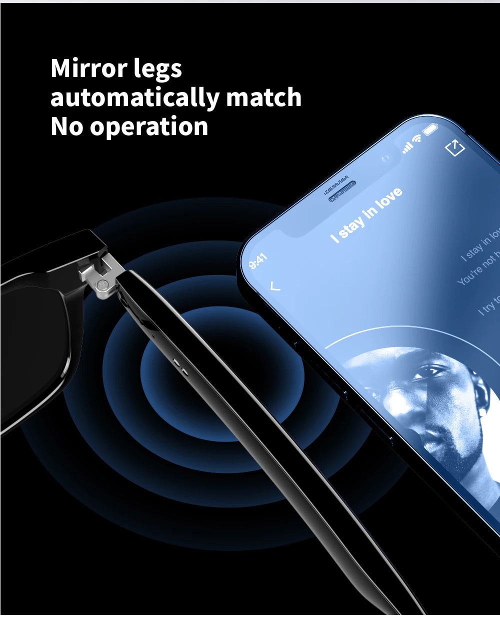 Xiaomi E13 Bluetooth Smart Glasses With Automatic Adjustment AI Voice Noise Reduction Music Eyewear Waterproof Calls Eyeglass DomoSpace