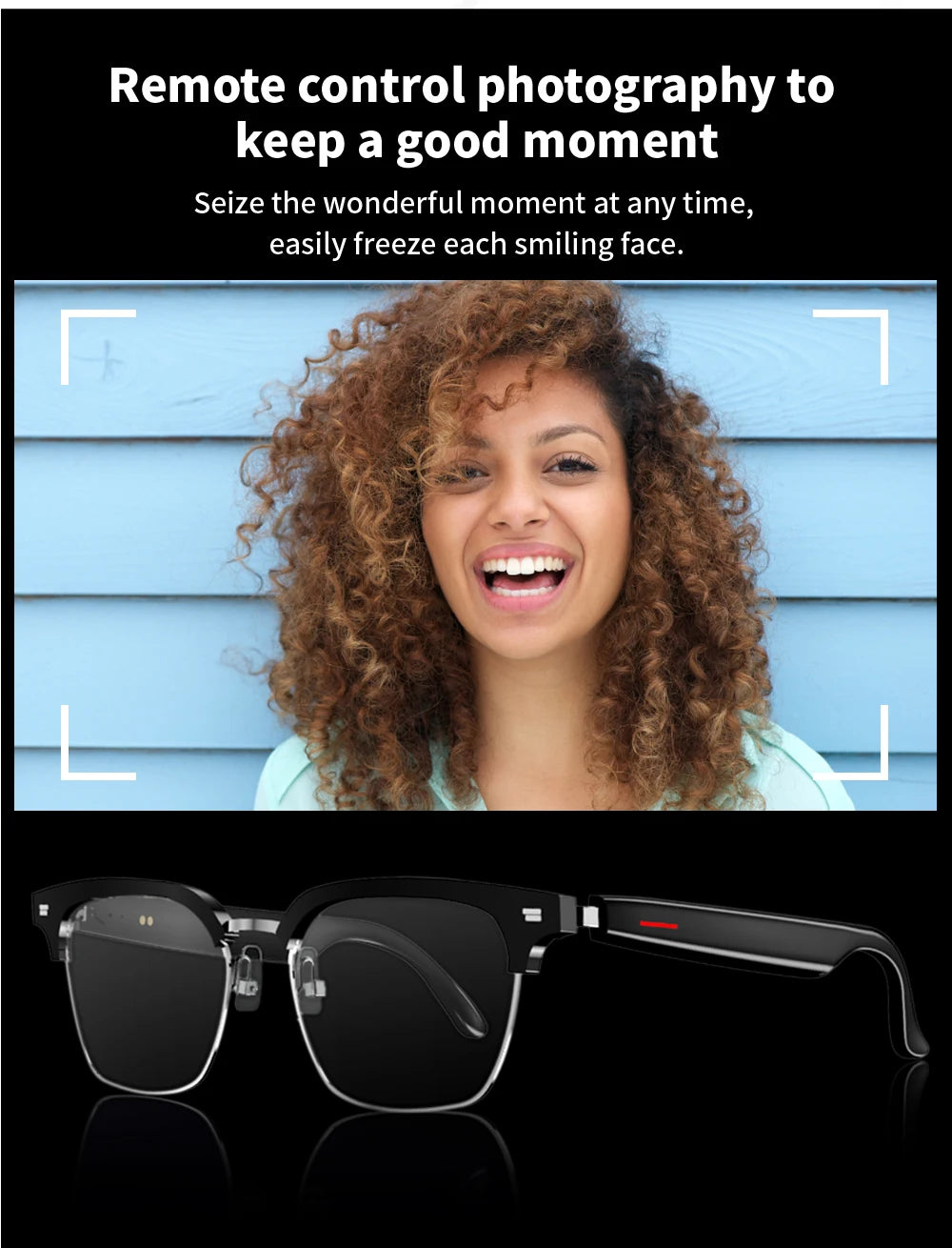 Xiaomi E13 Bluetooth Smart Glasses With Automatic Adjustment AI Voice Noise Reduction Music Eyewear Waterproof Calls Eyeglass DomoSpace