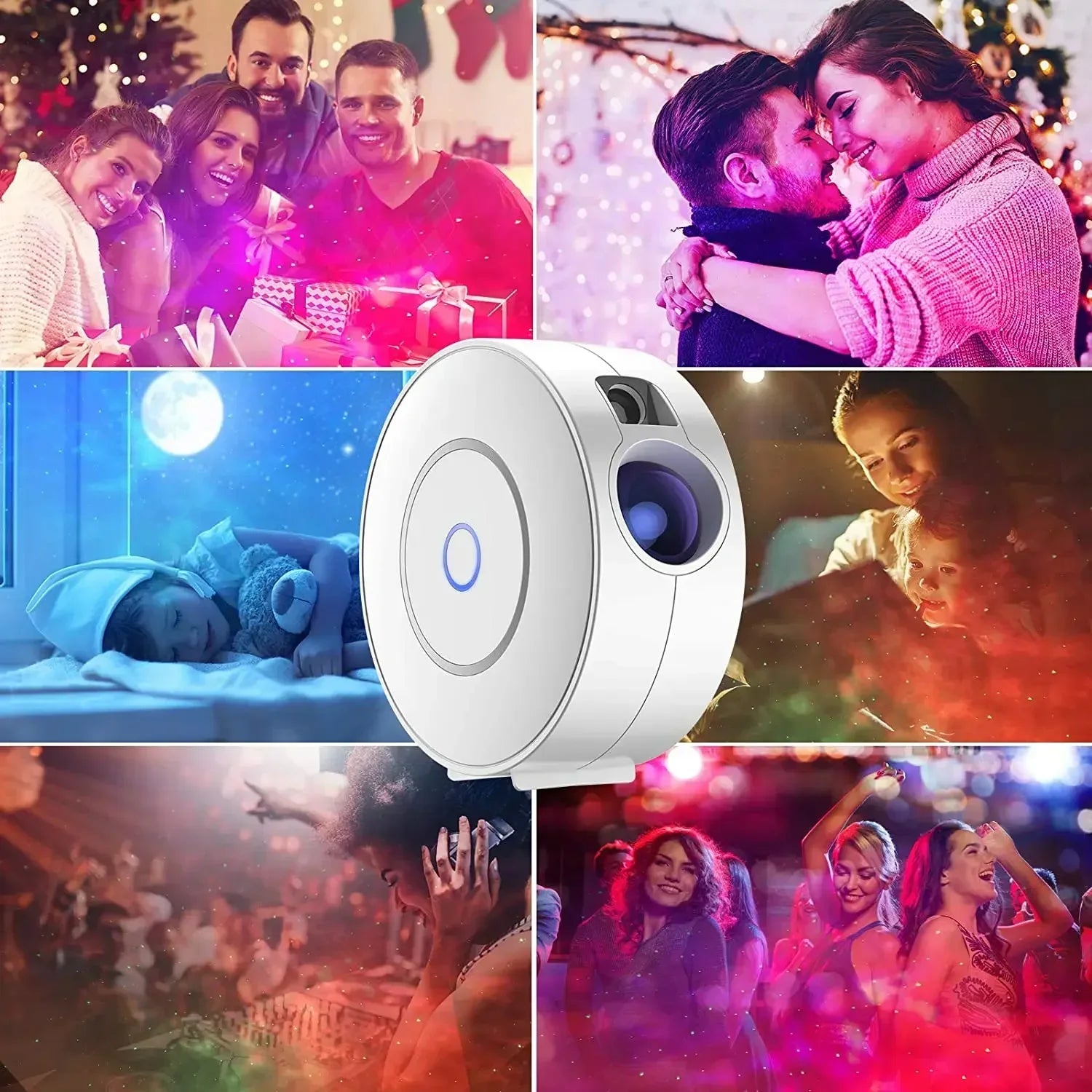 Tuya Smart Star Projector WiFi Laser Starry Sky Projector Waving Night Light Led Colorful APP Wireless Control Alexa Compatible DomoSpace