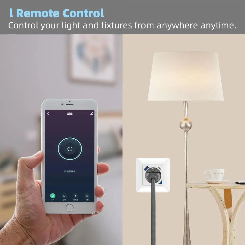 Smart Plug Type C Port Voice Control Timer. Smart Home Devices - DomoSpace