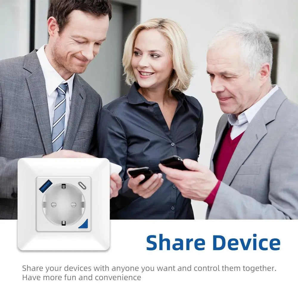 Smart Plug Type C Port Voice Control Timer. Smart Home Devices - DomoSpace