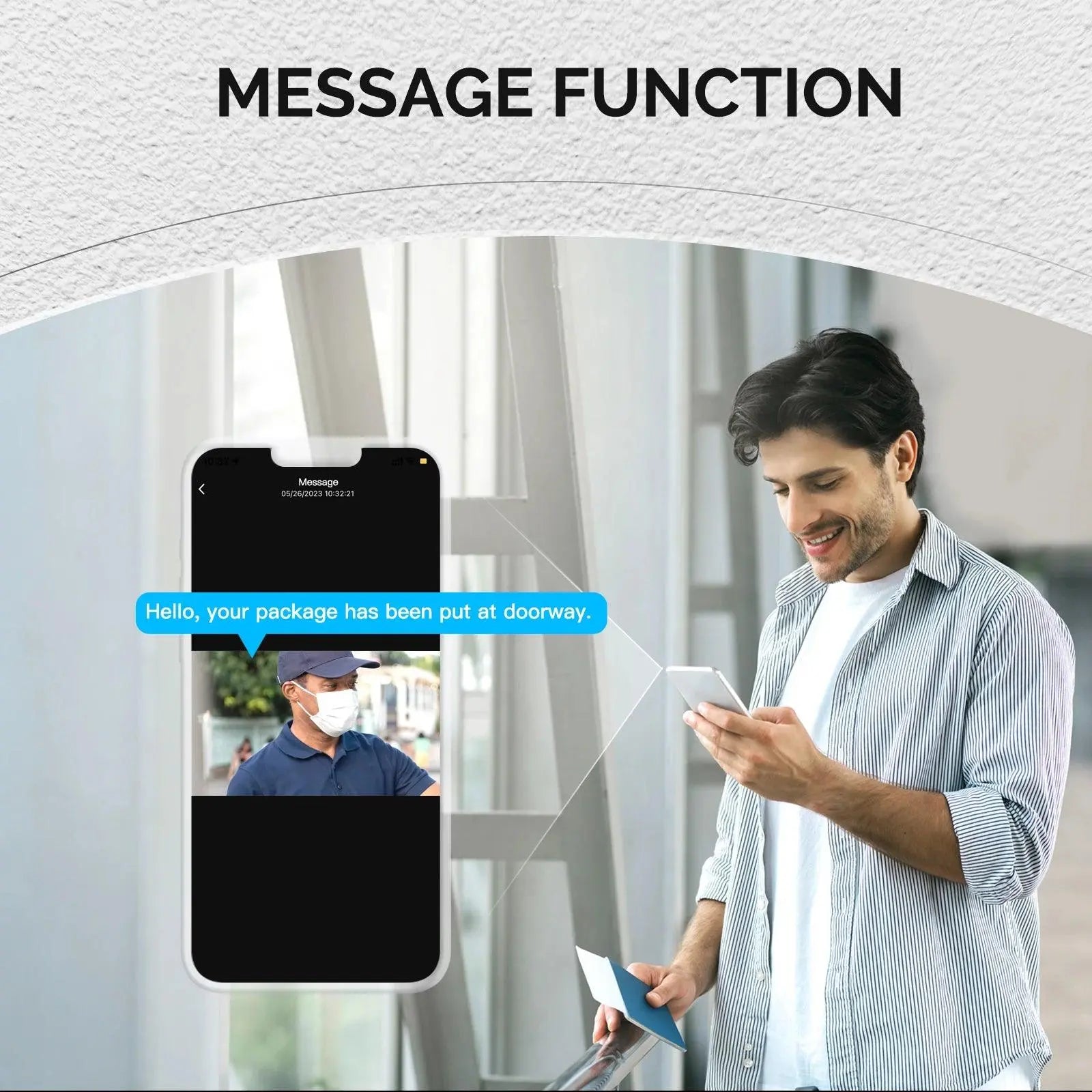 Smart Wi-Fi Video Doorbell Camera 1080P - DomoSpace