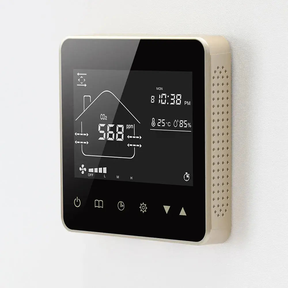 TUYA WIFI Smart Home CO2 PM2.5 Fresh Air Valve System Fan Coil Unit Dehumidifier Ventilation Controller with Modbus&RS485 - DomoSpace