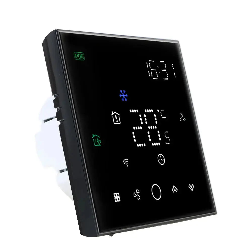 TUYA Zigbee Wifi Thermostat For Replacing Upgrade Air Conditioner Heating and Cooling Temperature 3 Speed Fan App Controller - DomoSpace