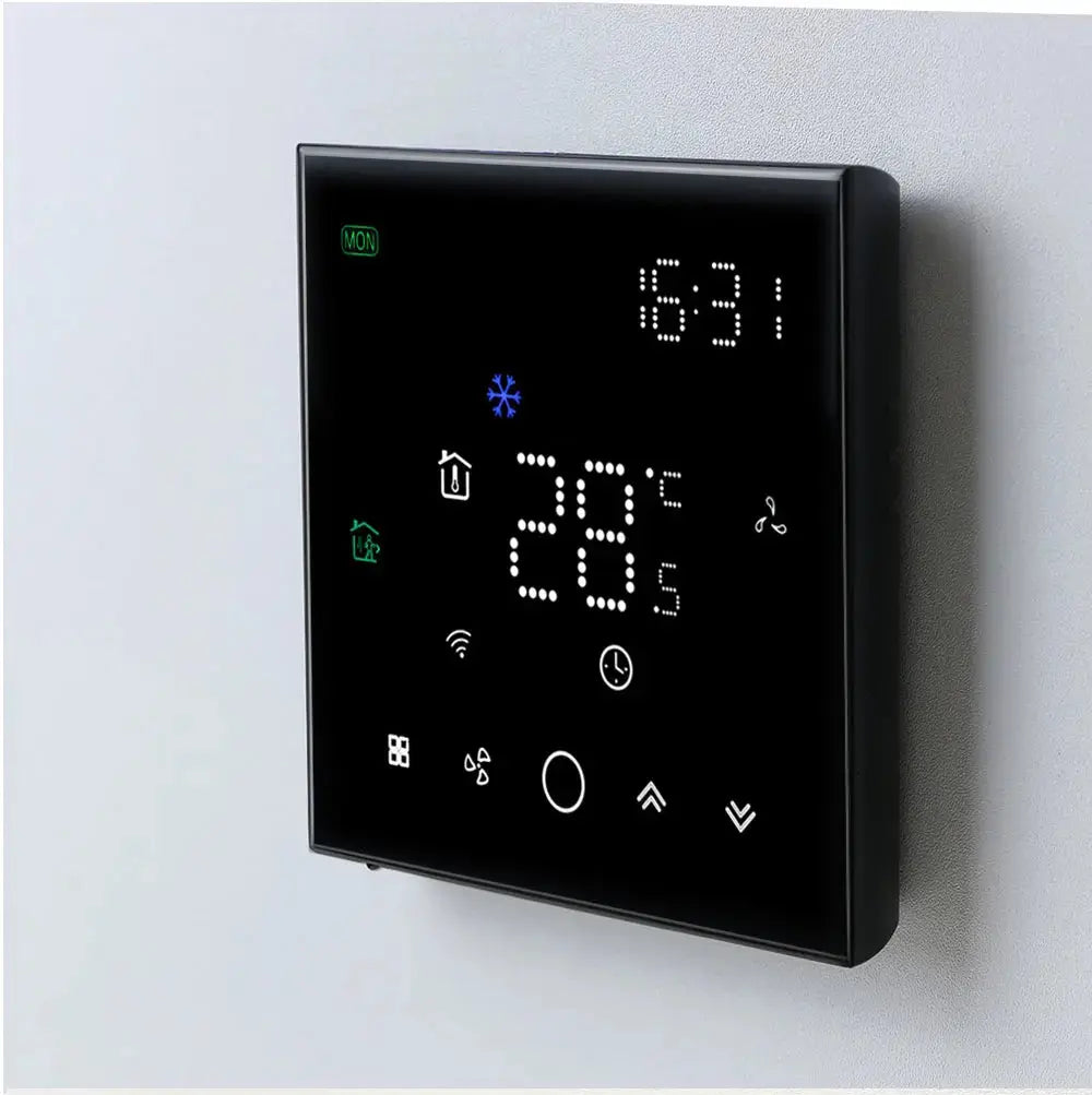 TUYA Zigbee Wifi Thermostat For Replacing Upgrade Air Conditioner Heating and Cooling Temperature 3 Speed Fan App Controller - DomoSpace