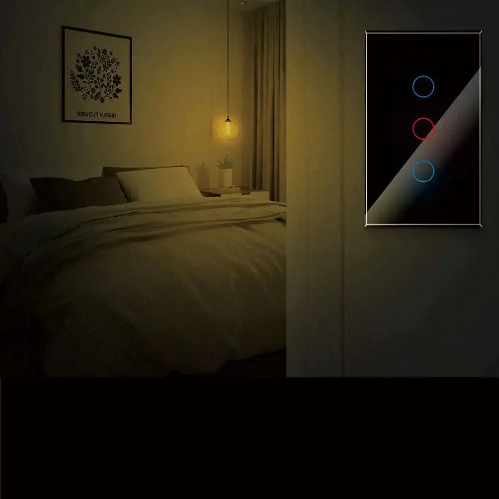 Touch Sensor LED Light Wall Switch for Home - Bluetooth and Wi-Fi Control - DomoSpace