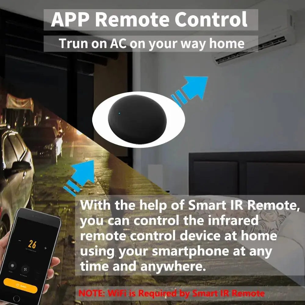 WiFi & IR Universal AC Remote – Voice-Controlled Smart Remote for Alexa & Google Home - DomoSpace