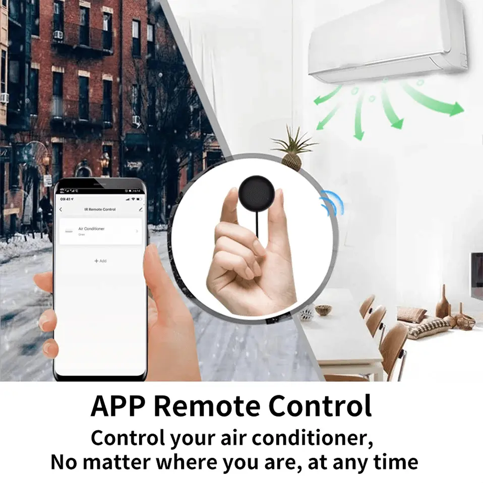 WiFi & IR Universal AC Remote – Voice-Controlled Smart Remote for Alexa & Google Home - DomoSpace