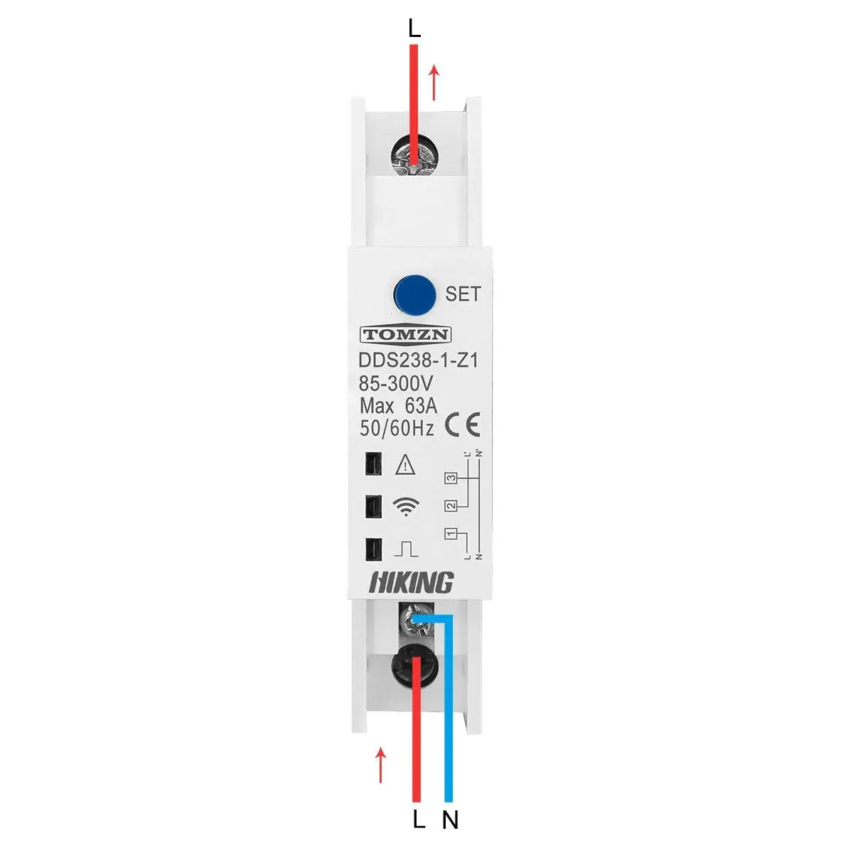 Zigbee TUYA 18mm 63A WIFI smart Bidirectional Energy Meter timer Power Monitor kWh Meter with voltage current protection - DomoSpace