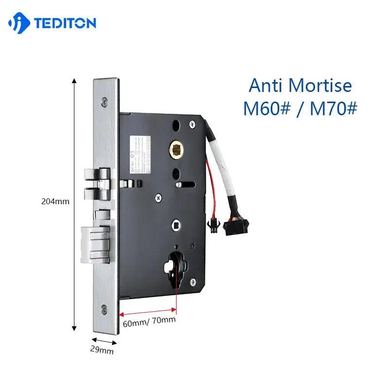 outdoor hotel tuya digital keyless door lock smart hotel keyless card management system door locks - DomoSpace