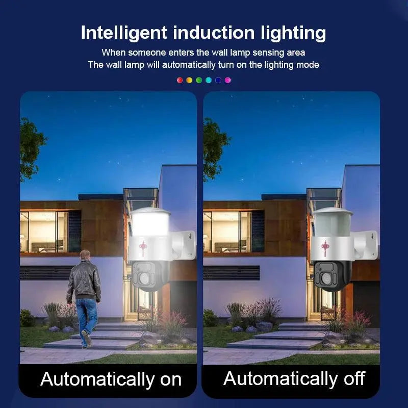 1080P WiFi Solar Tuya App Floodlight Wireless CCTV Camera - Smart Home Surveillance - DomoSpace