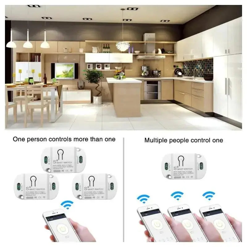 10A Smart Wifi Switch Tuya Smart Life App Control - DomoSpace