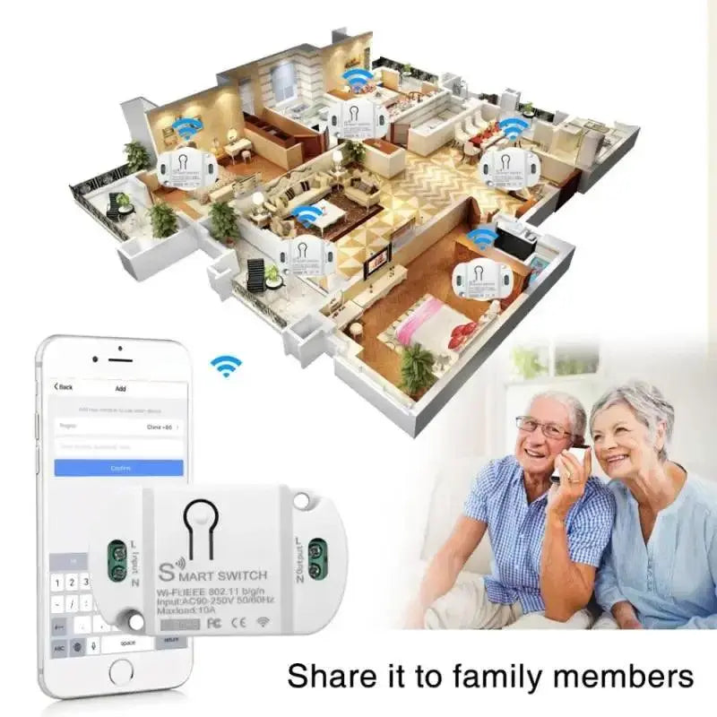 10A Smart Wifi Switch Tuya Smart Life App Control - DomoSpace