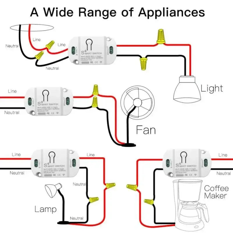 10A Smart Wifi Switch Tuya Smart Life App Control - DomoSpace