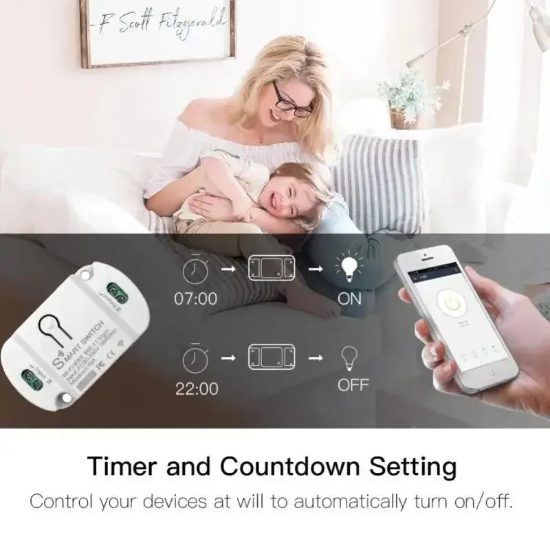 10A Smart Wifi Switch Tuya Smart Life App Control - DomoSpace