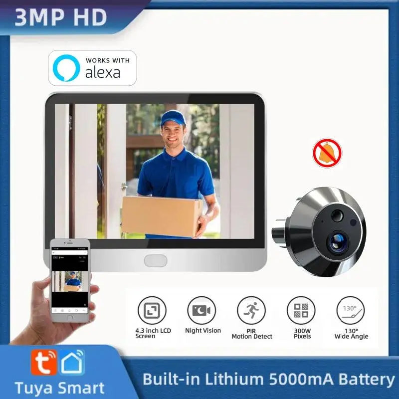 3MP House Video Door Eye with Camera – Smart Security for Your Home - DomoSpace