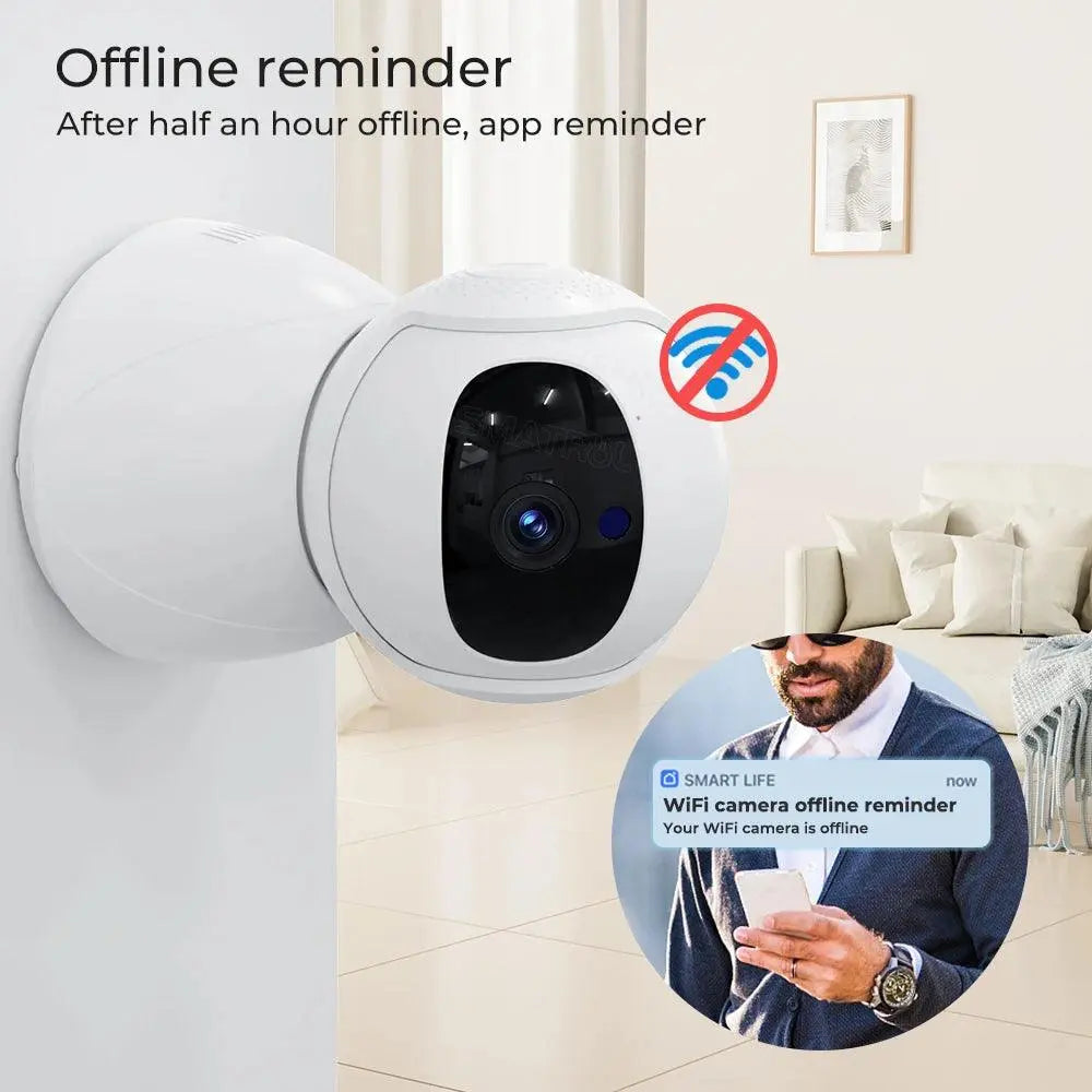 AI Auto-Tracking 1080P FHD Wireless CCTV Camera with PIR Motion Detection – Full Home Security - DomoSpace