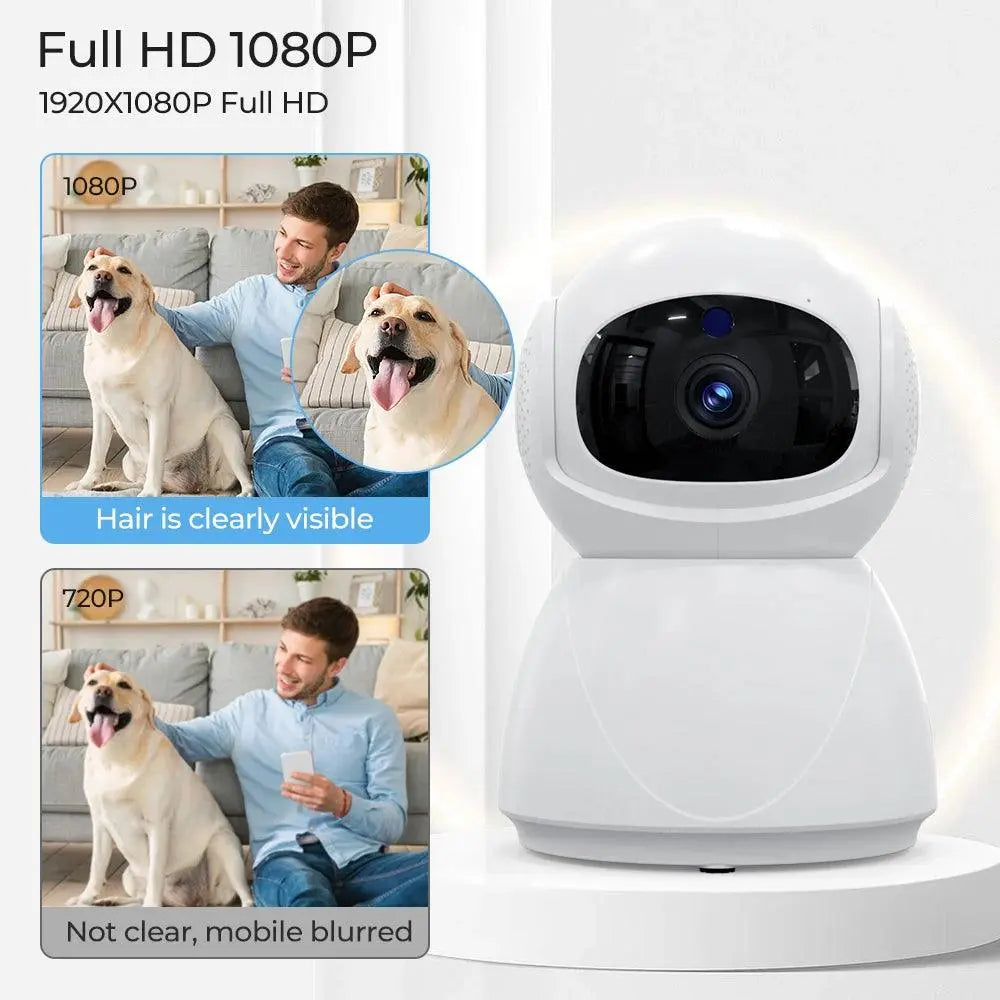 AI Auto-Tracking 1080P FHD Wireless CCTV Camera with PIR Motion Detection – Full Home Security - DomoSpace