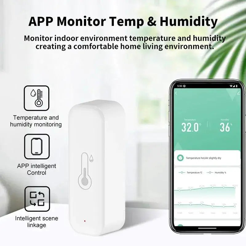 APP Remote Alarm Work with Alexa Home Thermometer - DomoSpace