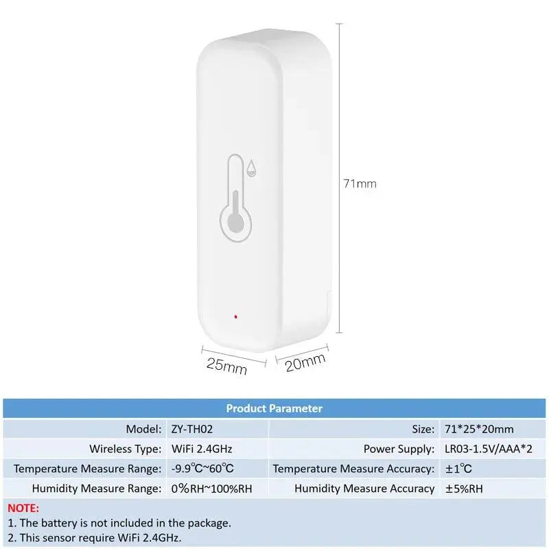 APP Remote Alarm Work with Alexa Home Thermometer - DomoSpace