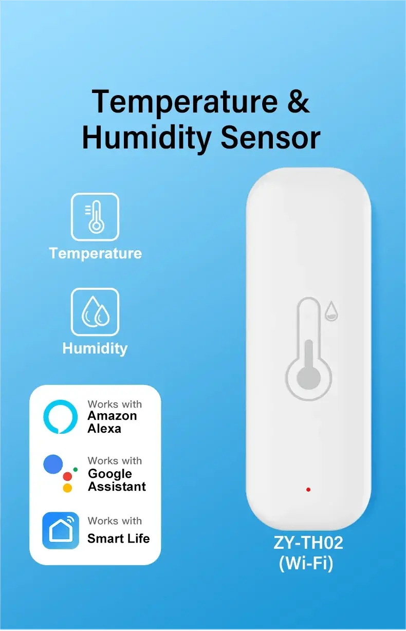 APP Remote Alarm Work with Alexa Home Thermometer - DomoSpace