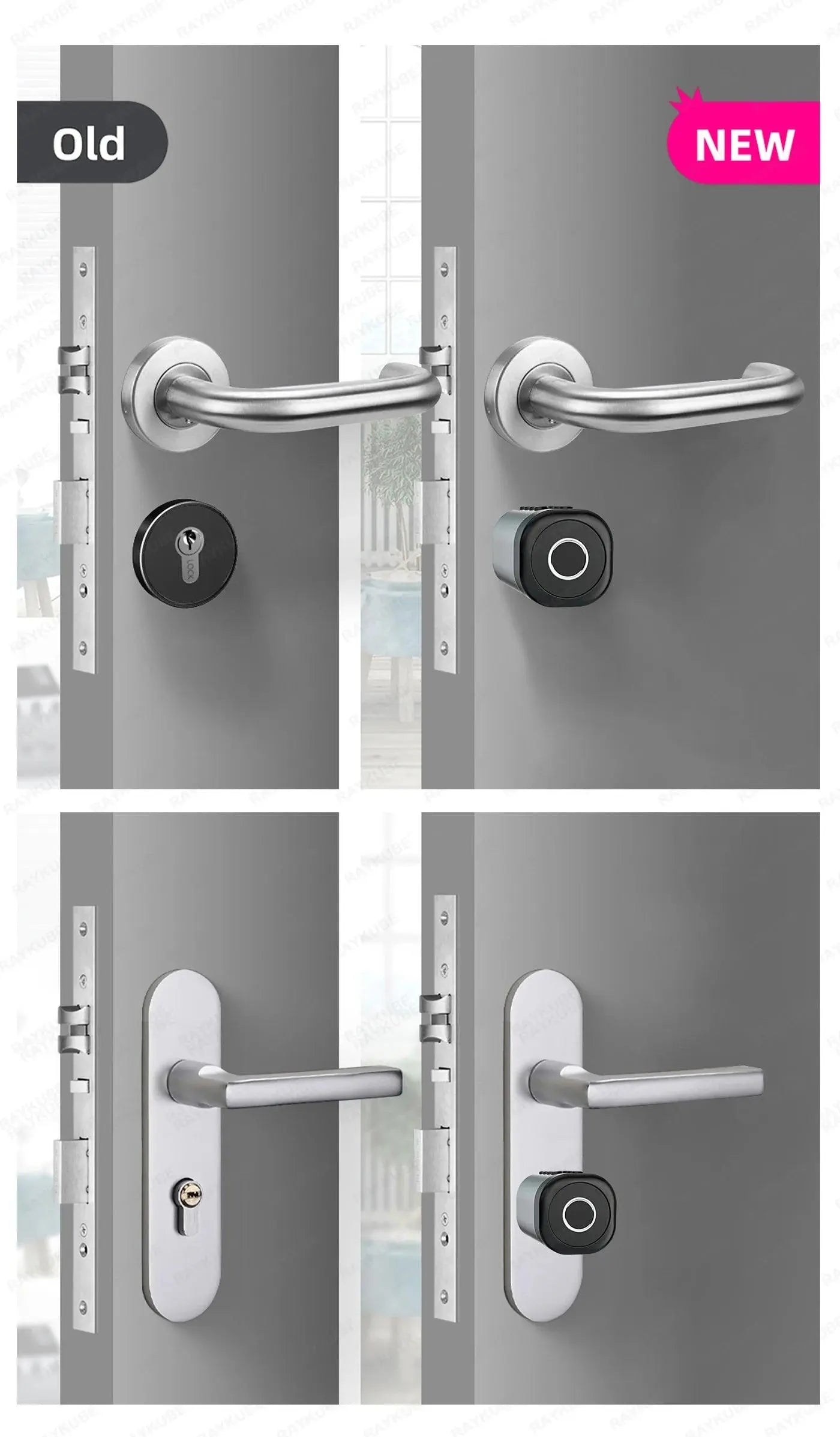 C1 Smart Cylinder Lock – Advanced Intelligent Fingerprint Lock with WiFi, Bluetooth, and App Control - DomoSpace