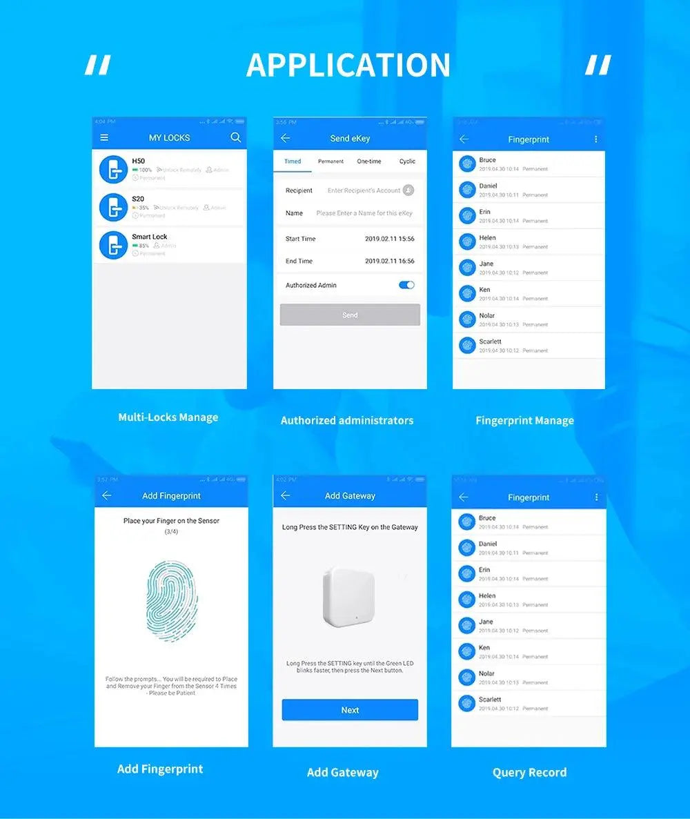 C1 Smart Cylinder Lock – Advanced Intelligent Fingerprint Lock with WiFi, Bluetooth, and App Control - DomoSpace