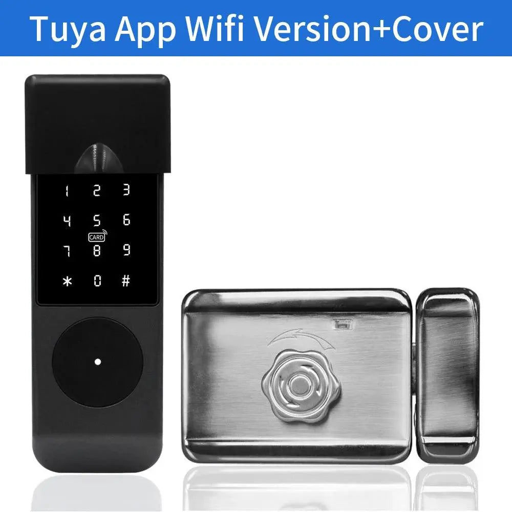 Card Code Waterproof Smart Door Lock – Tuya APP, WiFi, and Biometric Unlocking - DomoSpace