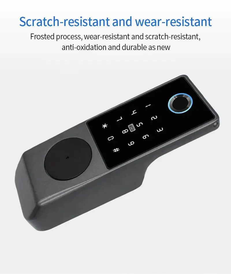 Card Code Waterproof Smart Door Lock – Tuya APP, WiFi, and Biometric Unlocking - DomoSpace