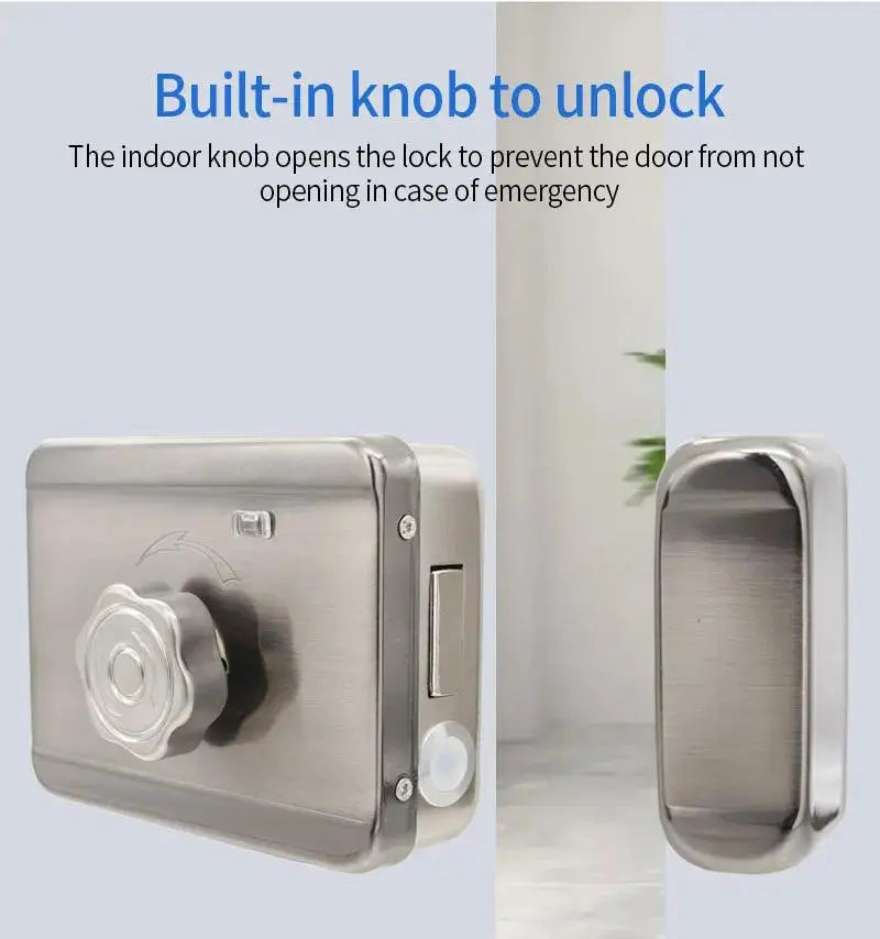 Card Code Waterproof Smart Door Lock – Tuya APP, WiFi, and Biometric Unlocking - DomoSpace