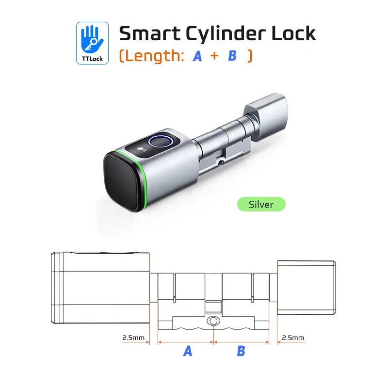 Tuya Biometric Smart Cylinder Lock - DomoSpace