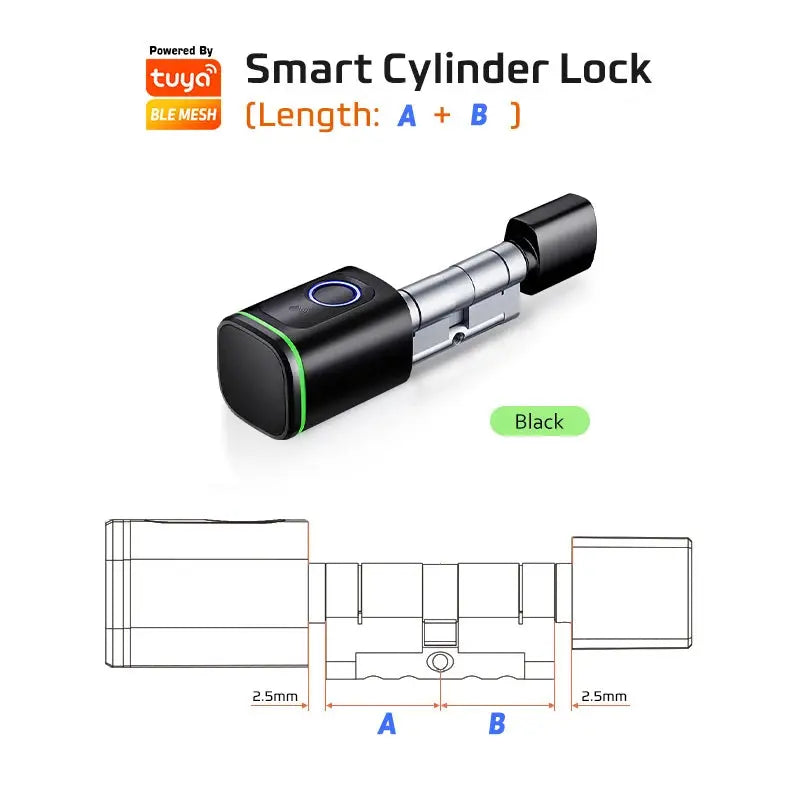 Tuya Biometric Smart Cylinder Lock - DomoSpace