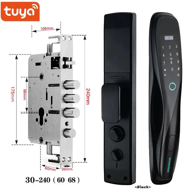 High Quality RFID Hotel Room Tuya Smart Deadbolt Knob Security Lock System Aluminum WIFI Door Lock - DomoSpace