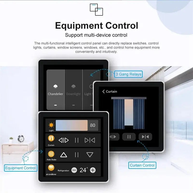 Inch LCD ZigBee Control Panel – Smart Home Central Control with Voice Command - DomoSpace