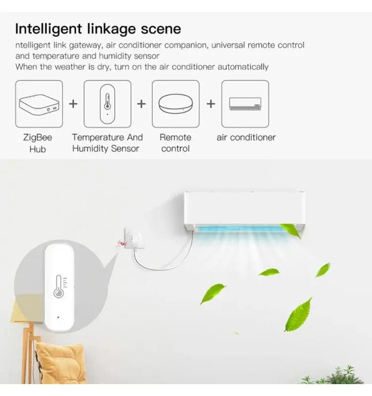 Indoor Thermometer For Home Work With Alexa - DomoSpace