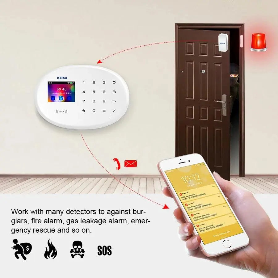 KERUI W204 4G Home Alarm System - Comprehensive Home Security with WiFi and GSM - DomoSpace