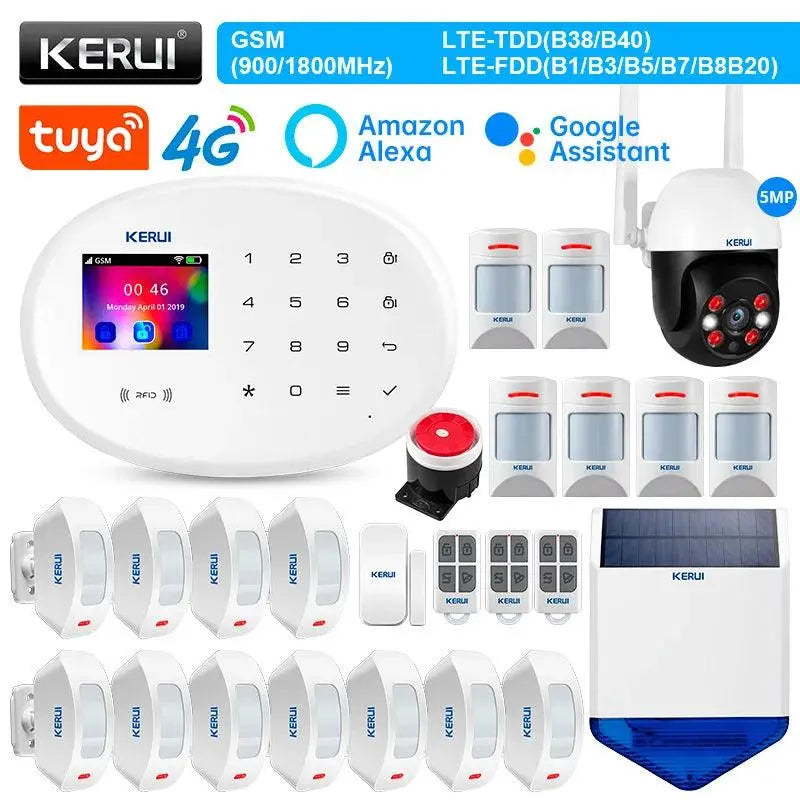 KERUI W204 4G Home Alarm System - Comprehensive Home Security with WiFi and GSM - DomoSpace