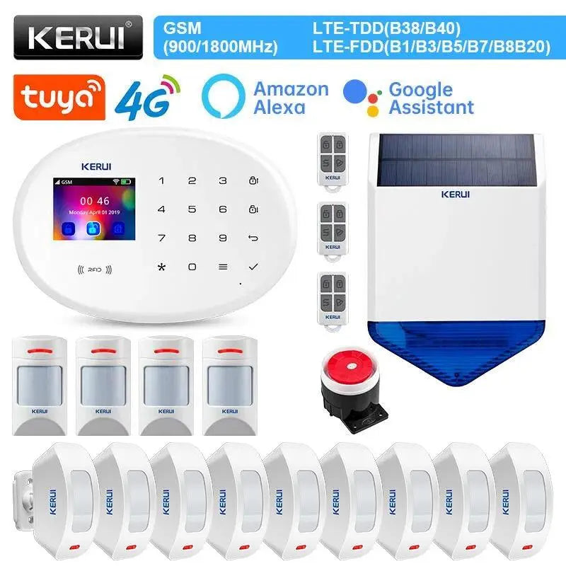 KERUI W204 4G Home Alarm System - Comprehensive Home Security with WiFi and GSM - DomoSpace