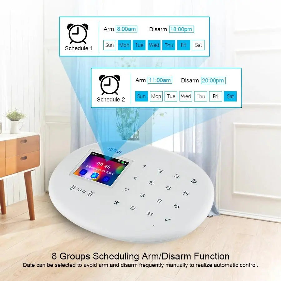 KERUI W204 Smart Home Alarm System - 4G, WiFi, GSM, and Tuya Smart Security - DomoSpace