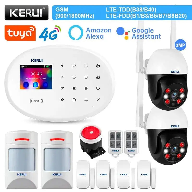 KERUI W204 Smart Home Alarm System - 4G, WiFi, GSM, and Tuya Smart Security - DomoSpace