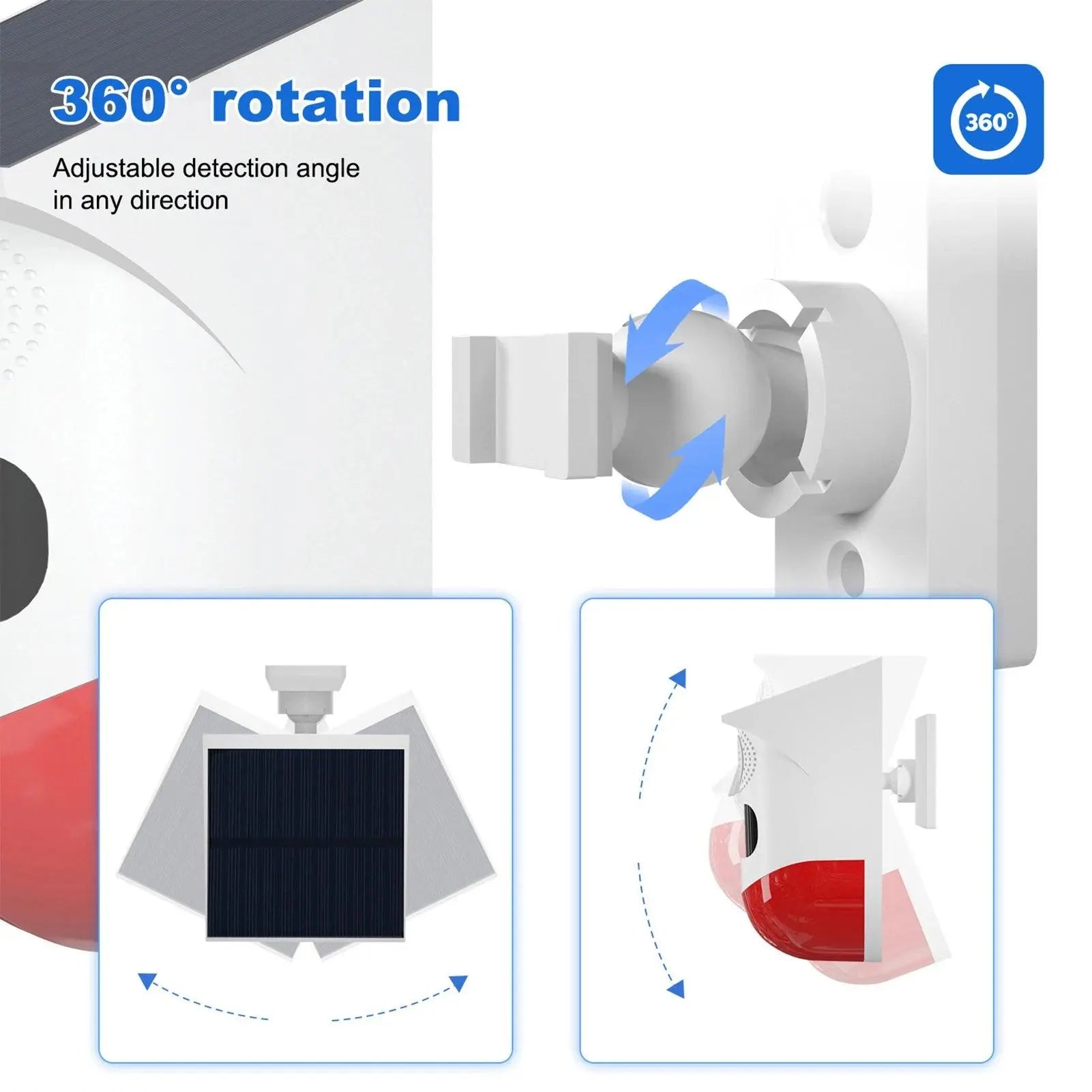 LED Strobe Lights Sound Warning System Alarm - DomoSpace